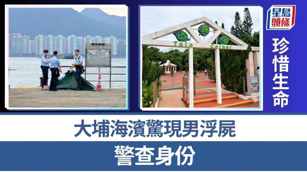 珍惜生命│大埔海濱驚現男浮屍 警查身份