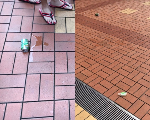 有人從高空擲下雜物。香港浸會大學學生會編輯委員會圖片
