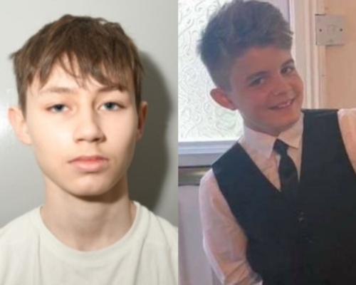 15歲青年格爾什茨（左）騙男童邦西斯（右）到樹林刺他70刀。