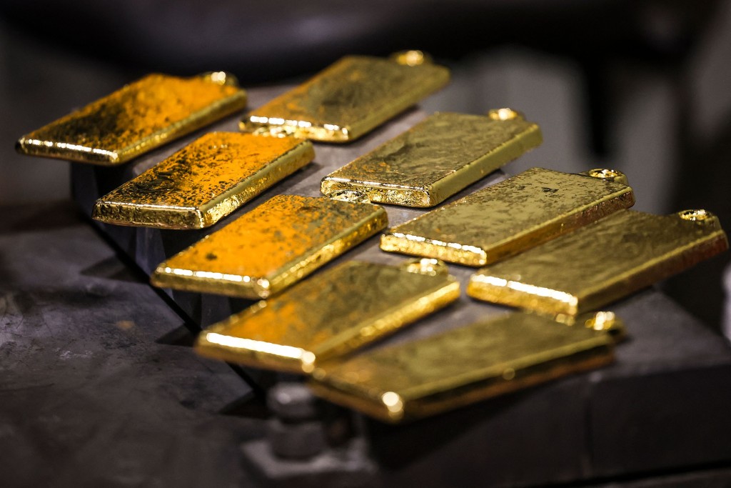特朗普澄清不會徵收黃金關稅。法新社