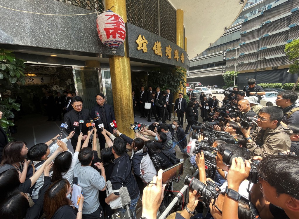 李家誠與李家傑 。陳浩元攝 李家誠與李家傑 。陳浩元攝