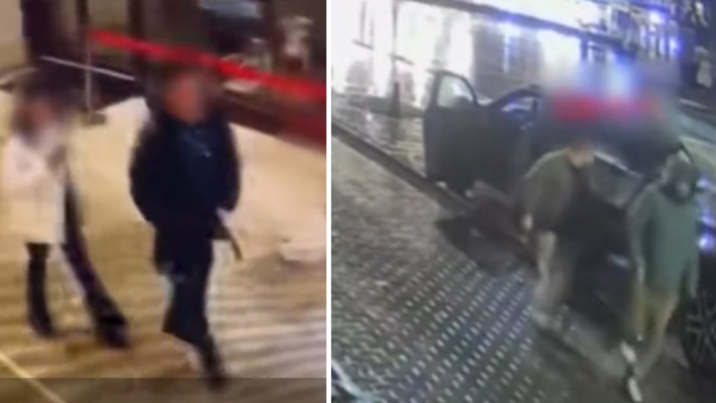 閉路電視拍下王姓商人遭綁架殺害的畫面。《新京報》