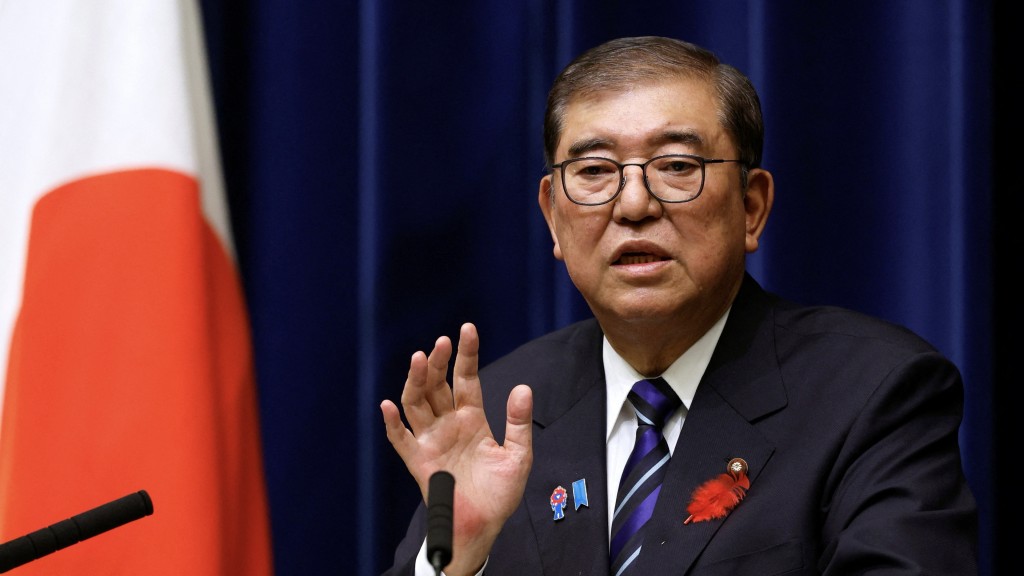 石破茂發表了戰後80年「個人見解」。 路透社