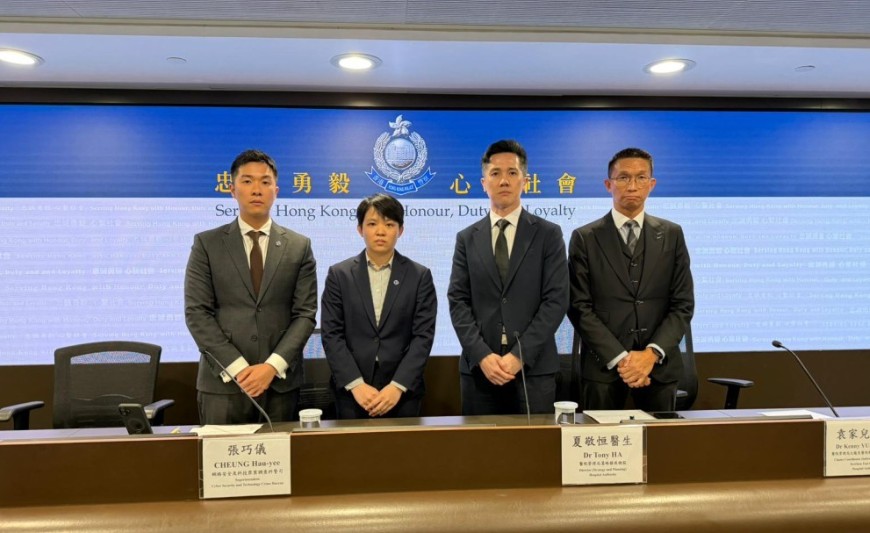 警方及醫管局代表早前見記者交代案情及事件進展。資料圖片