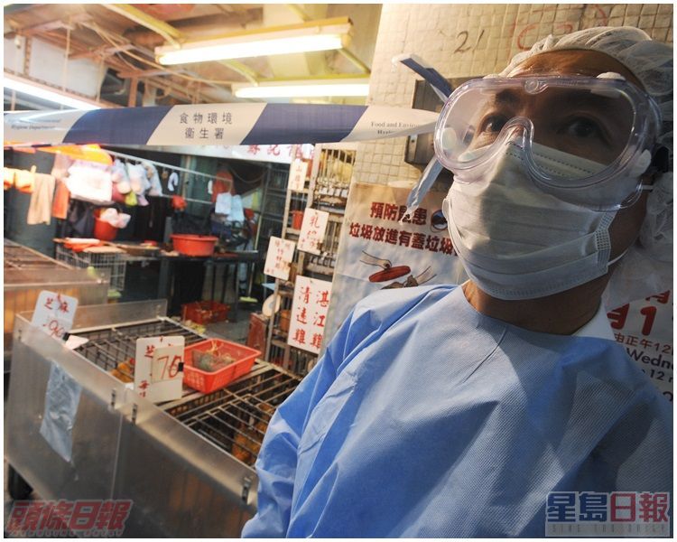 保安道街市爆禽流感封場。資料圖片