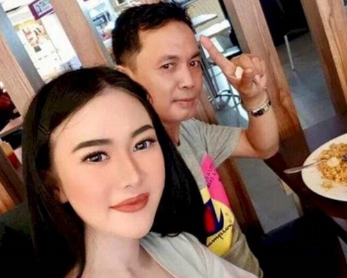 印尼女子嘉露(左)與丈夫(右)日前遇劫，後來調查發現有人謀財害命。網圖