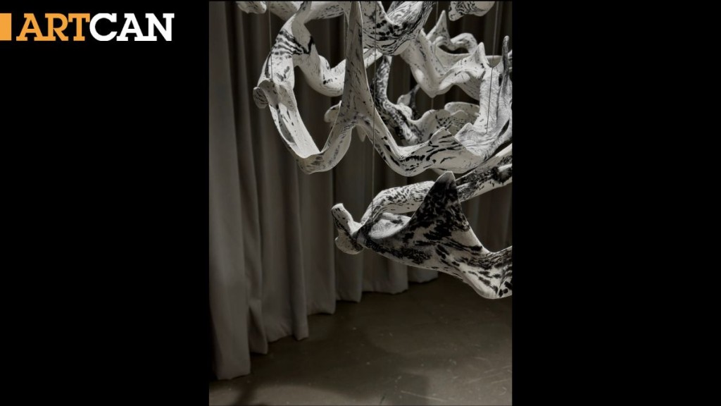 （細節）凌佩詩作品《脈》（2025年）。圖片來源：Para Site藝術空間。攝影：黃思聰。