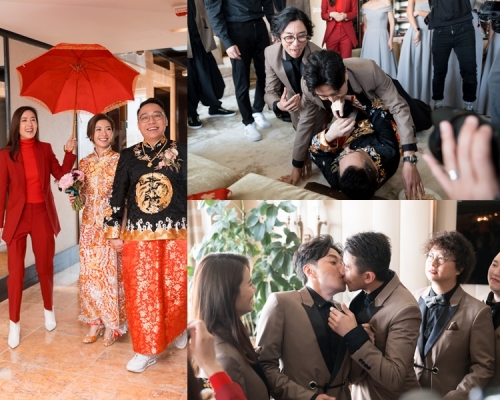 農夫成員C君今日同拍拖5年的港台DJ女友黃天頤結婚了!