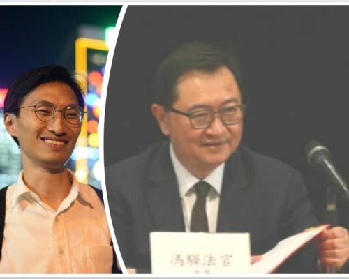 選舉管理委員會主席馮驊（右）