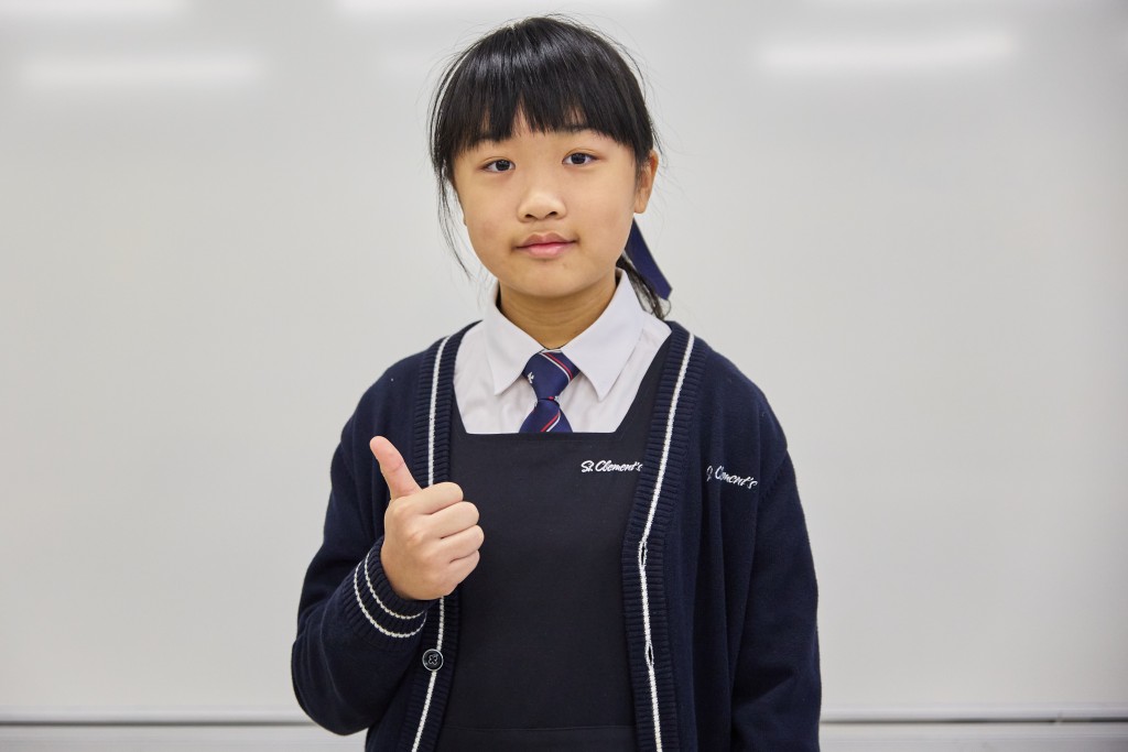 聖公會聖紀文小學小六生雷紫晴：重點突出個人興趣雷紫晴（圖：霍楚暉）
