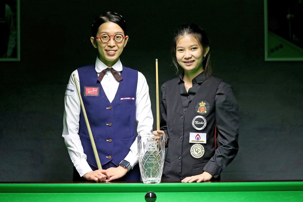 吴安仪与勒查露经常交手。 World Women’s Snooker图片
