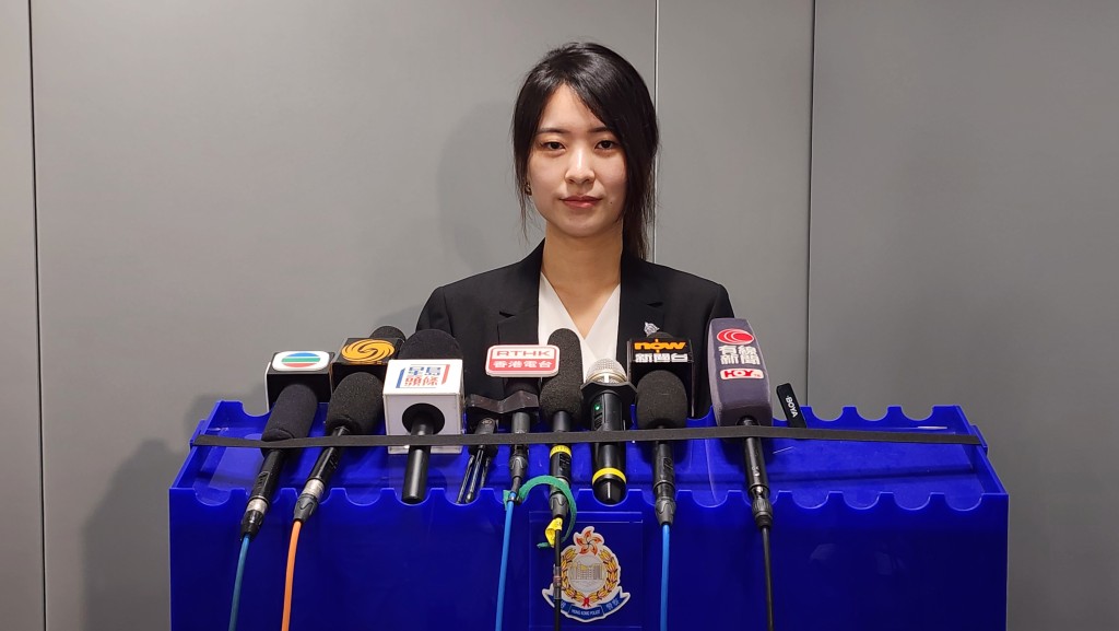警方有組織罪案及三合會調查科總督察胡瀟瀟。 警方有組織罪案及三合會調查科總督察胡瀟瀟。