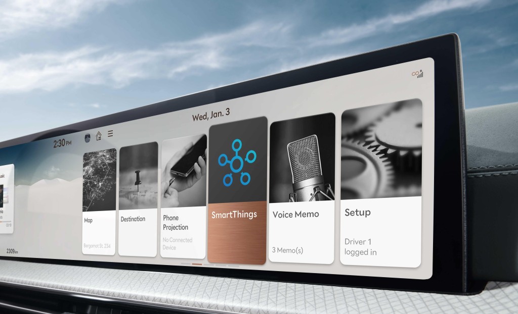 最新合作是通過SmartThings將現代旗下的車款連上智能家居。
