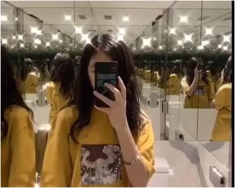 厠所都自拍一番。網圖