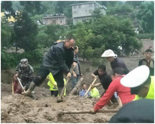 州縣領導、各有關部門及救援力量已趕赴前線救援。網上圖片