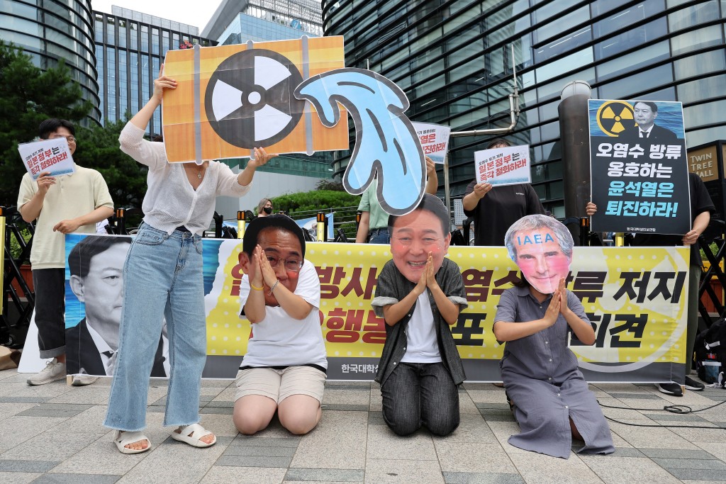 日本計畫將福島核污水排海，惹起本土以及各地民眾不滿。 路透社