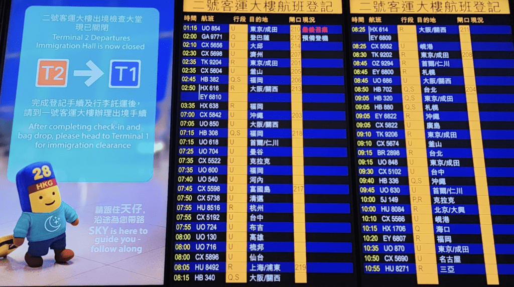 本港前往當地的航班運作暫時未受影響。黎志偉攝