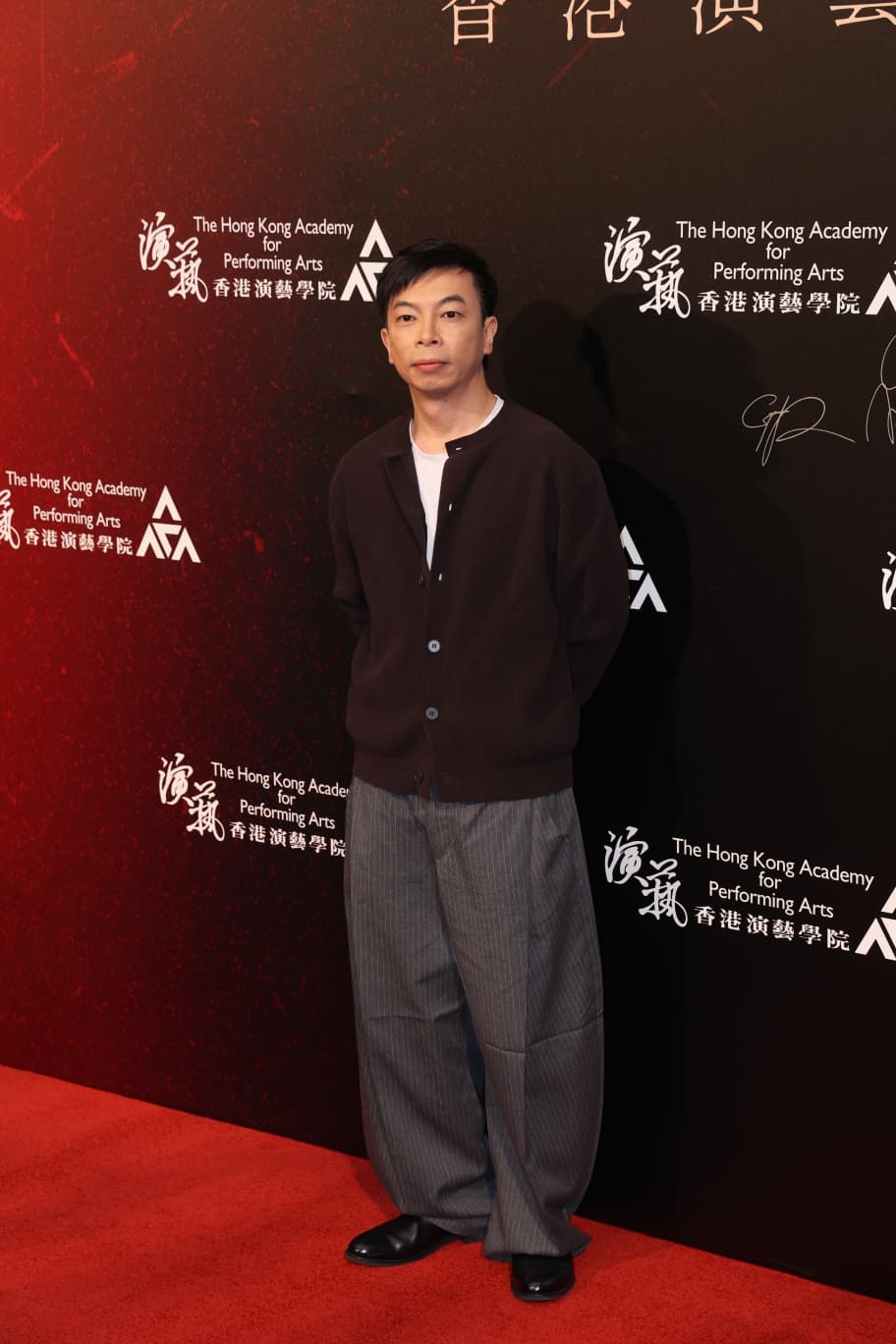 楊偉倫自嘲樣子古怪。 楊偉倫自嘲樣子古怪。
