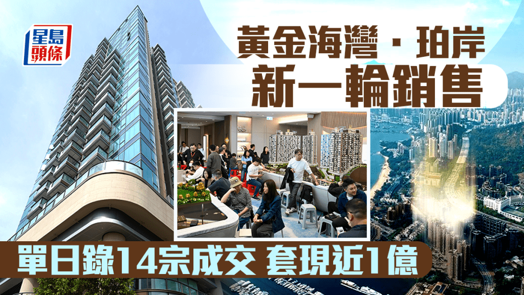 黄金海湾．珀岸单日录14宗成交 套现近1亿