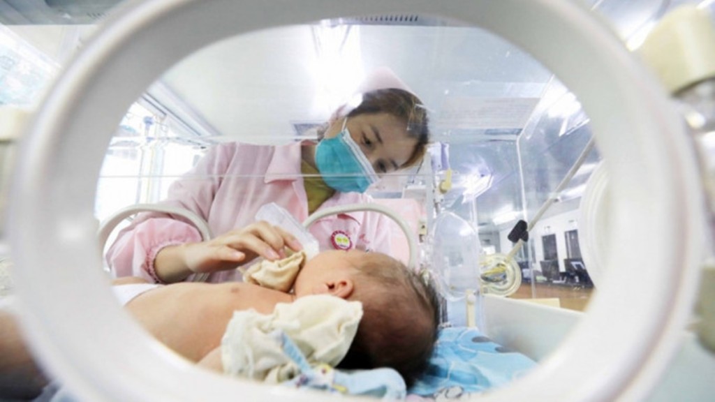 台灣新生嬰兒減少人口下降。 資料圖片