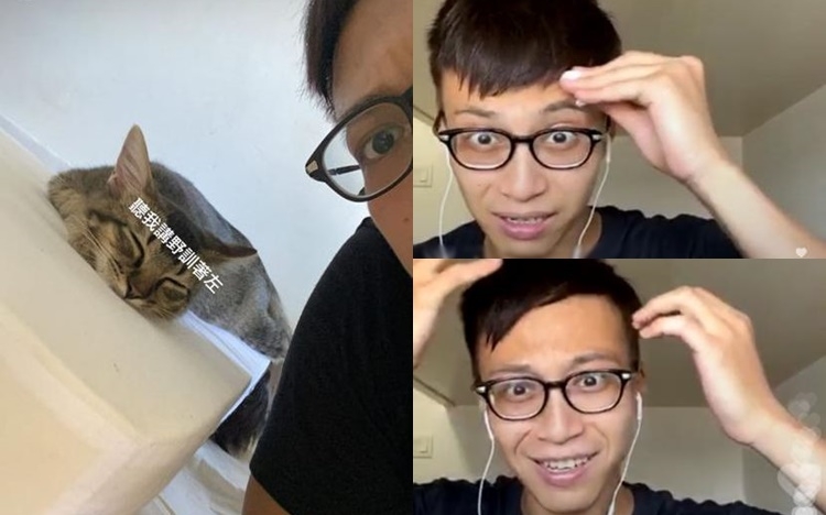 吳業坤以「瞓醒Look」開Live接受商台訪問。