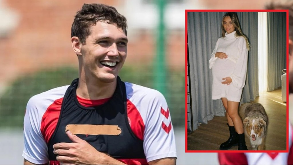 安達斯基斯坦臣將榮升爸爸。網上圖片