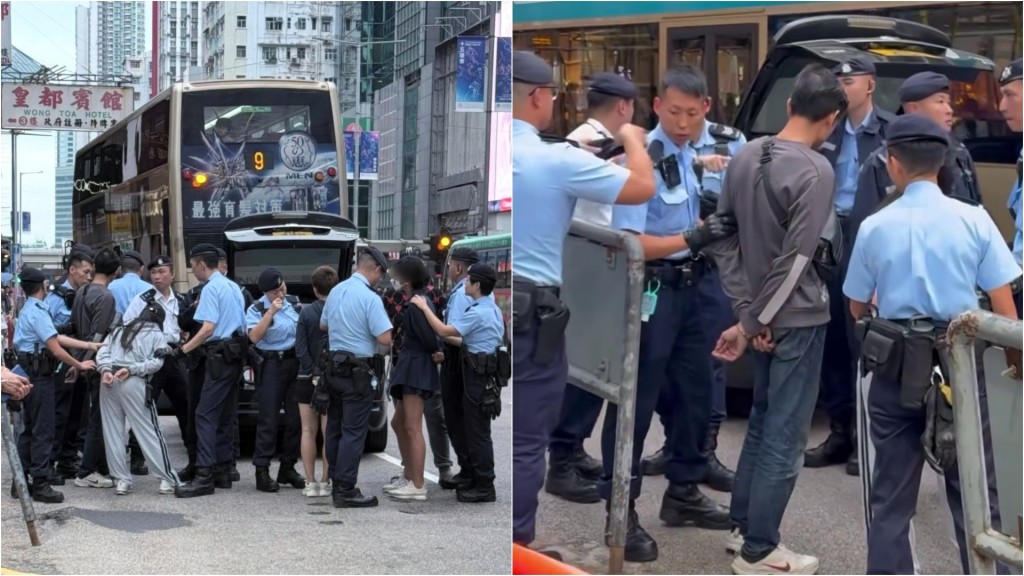 毒品快餐車出沒旺角鬧市 警截查拘5男女