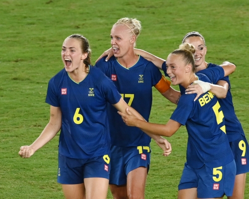 瑞典（圖）在四強賽以1:0擊敗澳洲晉級。Reuters