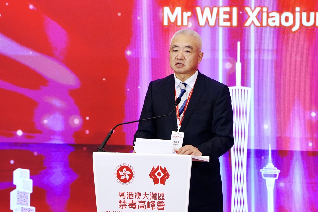 國家禁毒委員會常務副秘書長、公安部禁毒局局長魏曉軍。 國家禁毒委員會常務副秘書長、公安部禁毒局局長魏曉軍。