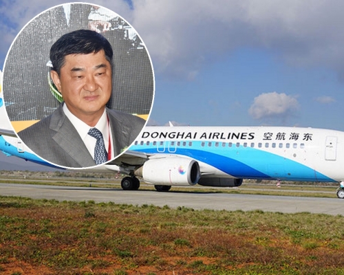 黃楚標(小圖)旗下「大灣區航空」或可吸納部份被裁員工。資料圖片