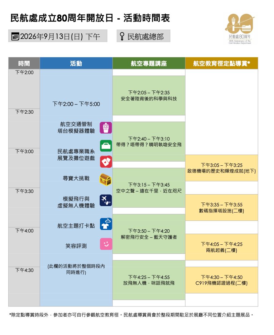 9月13日(星期日)下午2時至5時活動詳情。資料圖片 9月13日(星期日)下午2時至5時活動詳情。資料圖片