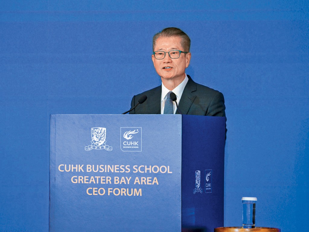 陳茂波表示，本周所公布的第一季本地生產總值預估數字，將會較去年第四季經修訂的4.0%增長進一步加快。