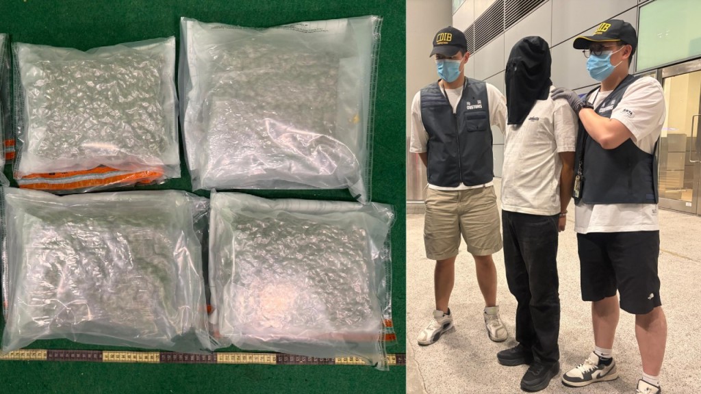 海關拘30歲泰國抵港男 涉行李藏逾百萬元大麻花