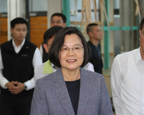 台灣蔡英文總統指要提防大陸干預台灣。網上圖片