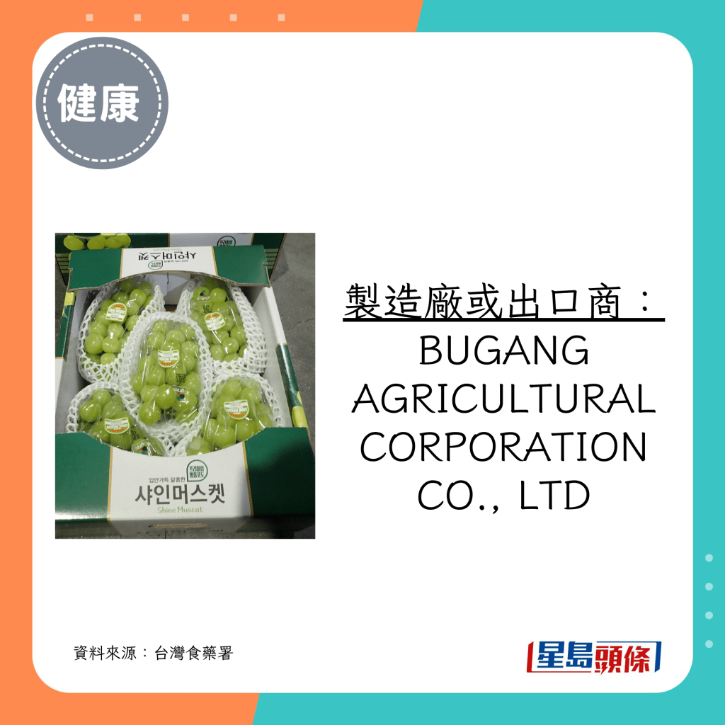 製造廠或出口商為BUGANG AGRICULTURAL CORPORATION CO., LTD
