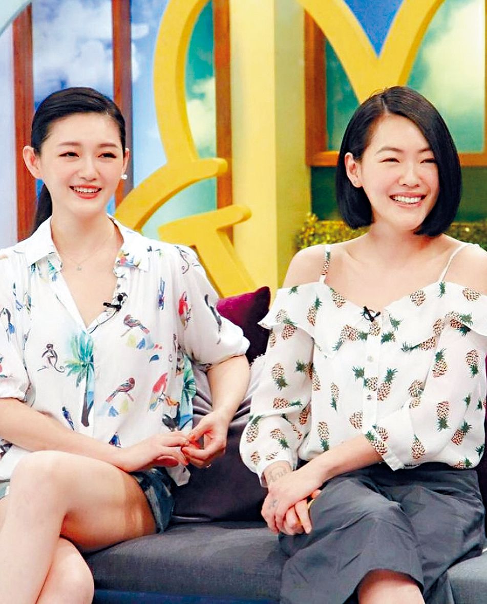 小S（右）與大S（左）感情要好。