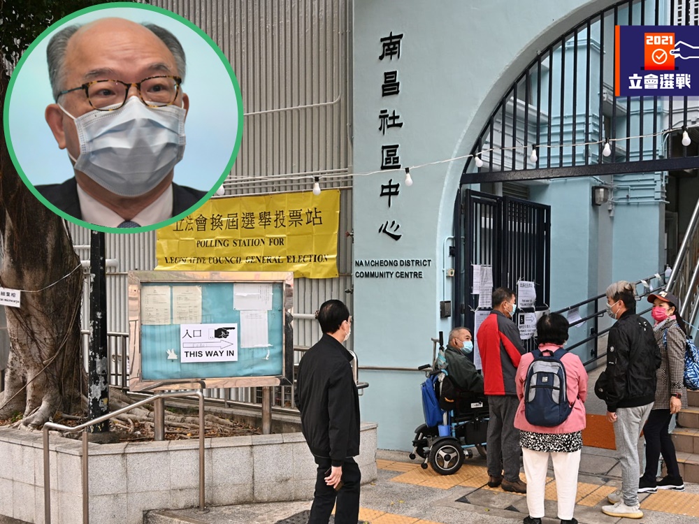 陳帆(細圖)指投票過程非常順利。