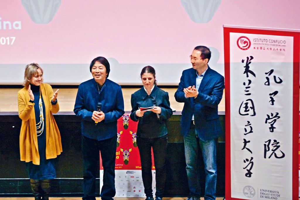 ■孔子學院遍布全球。圖為意大利米蘭大學的孔子學院。