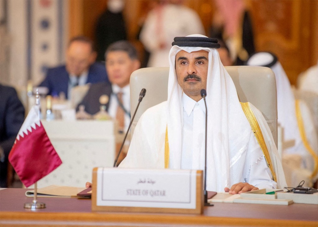 卡塔尔国王塔米姆居中斡旋以色列人质危机。路透社