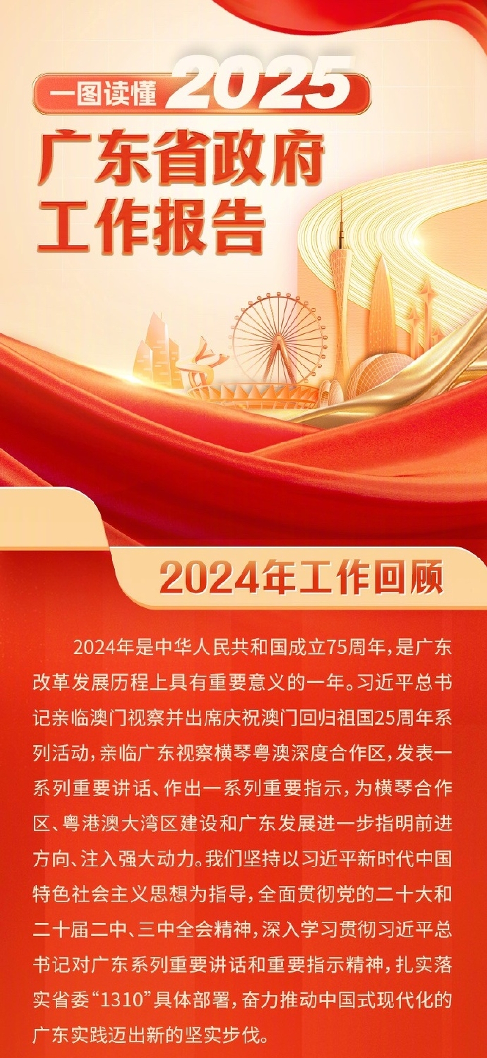 一圖讀懂2025廣東省政府工作報告。