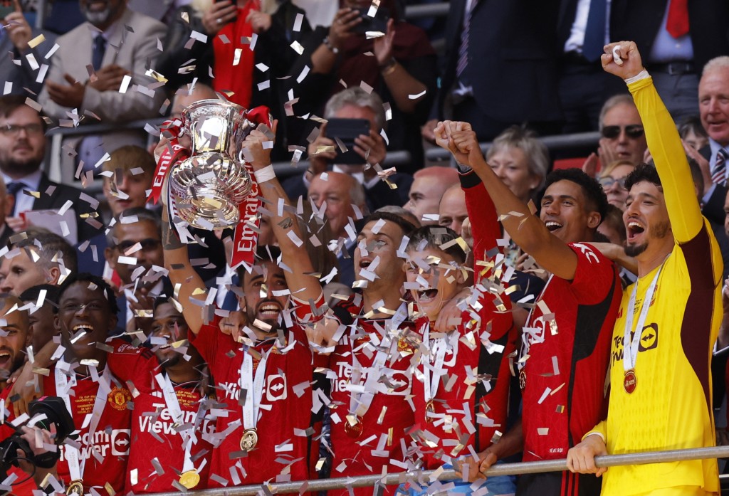 坦哈格领军曼联2年夺2冠。REUTERS