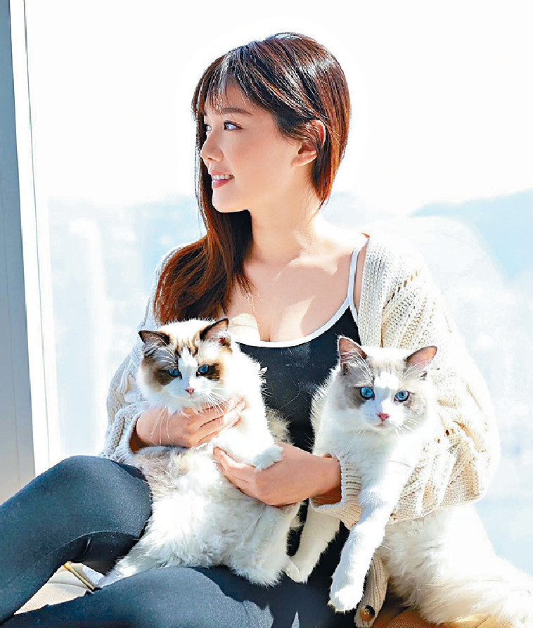 ■湯洛雯將照顧愛貓的重任交給馬明。
