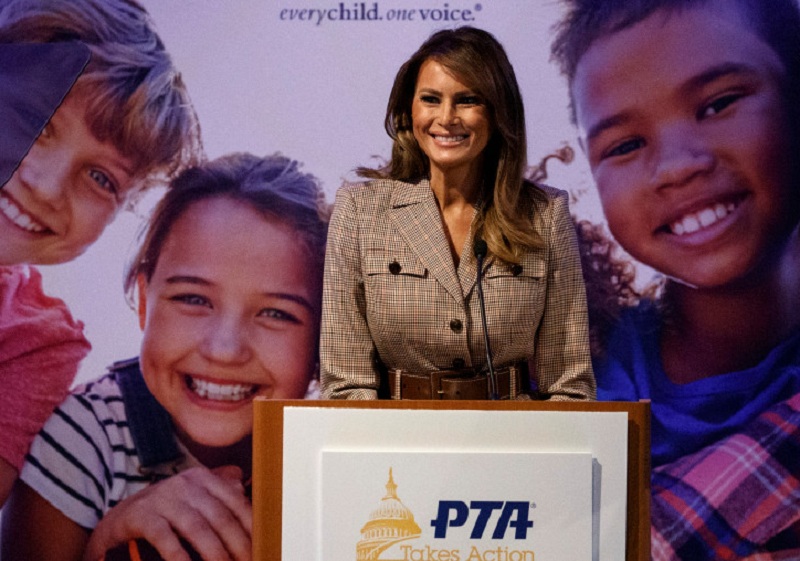 美國第一夫人梅拉尼婭（Melania）。AP