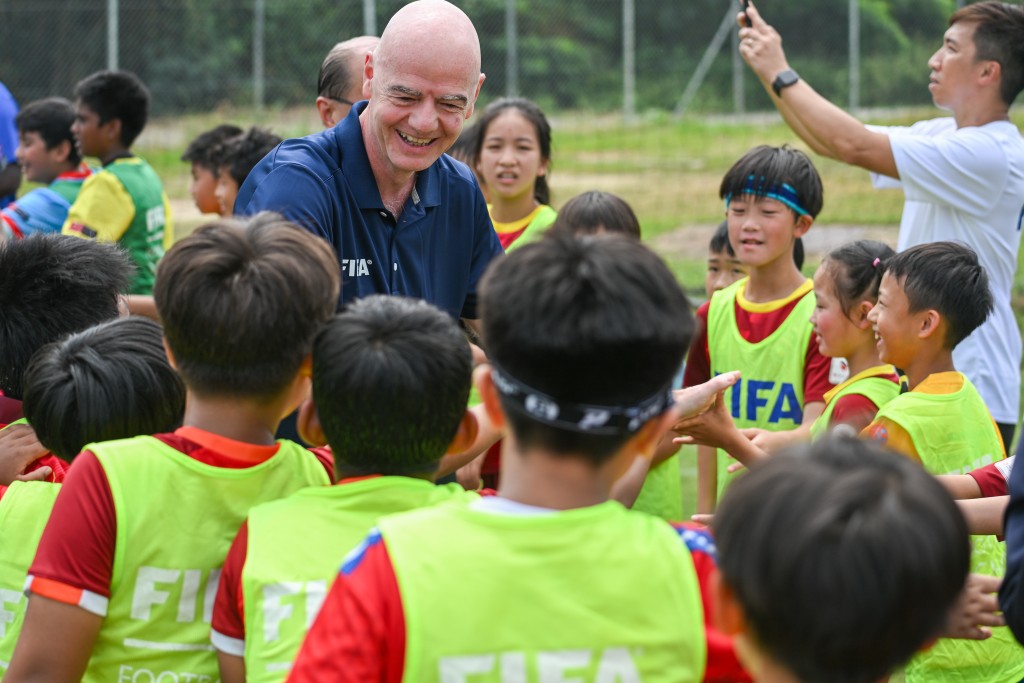 FIFA主席恩芬天奴(Giorgio Infantino)。摄影：魏国谦