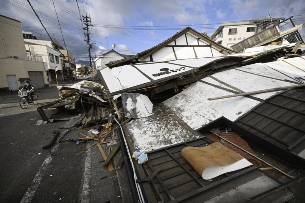 熊本日前爆發7.1級地震,造成嚴重傷亡。美聯社 熊本日前爆發7.1級地震,造成嚴重傷亡。美聯社