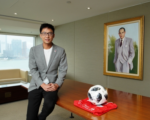 霍啟山今年全情投入體育發展。 葉偉豪攝