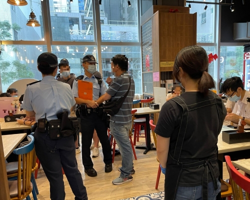 有食肆負責人遭票控。警方提供圖片