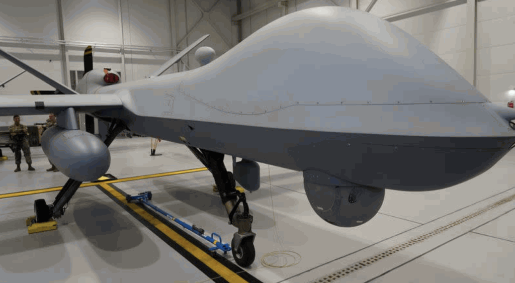 MQ-9「死神」(Reaper)無人駕駛偵察機。美聯社