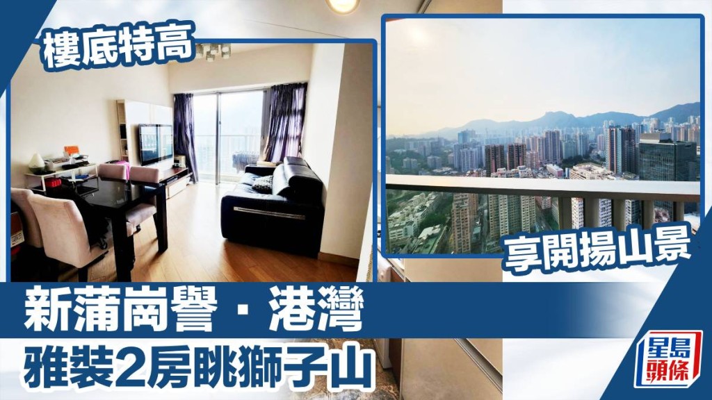 新蒲崗譽．港灣8座高層E室，實用面積525方呎，以980萬放售。