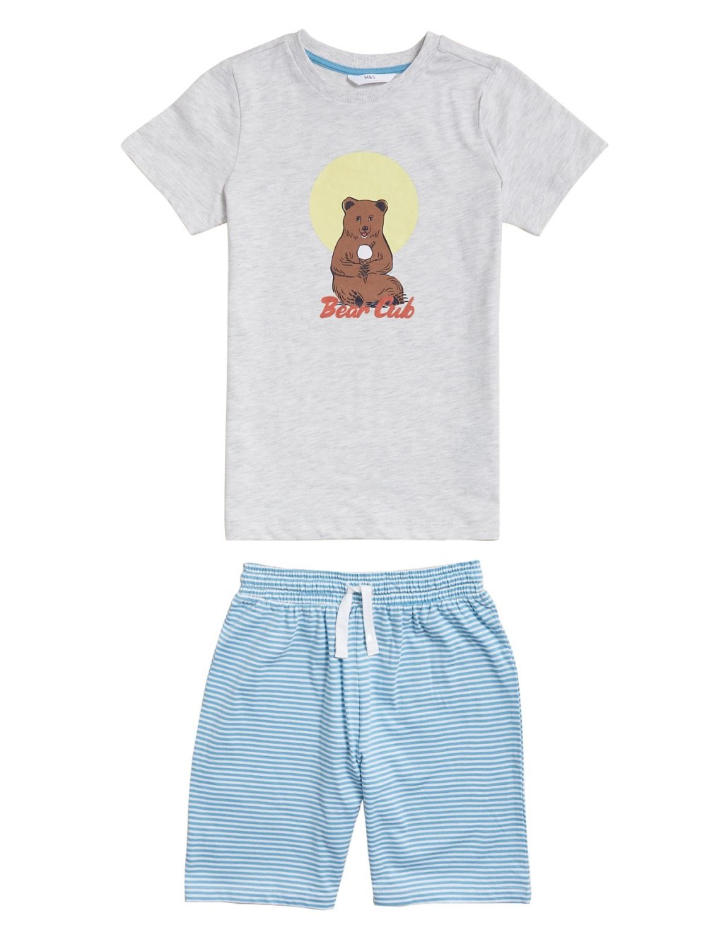 纯棉小熊图案童装睡衣套装 M/$179